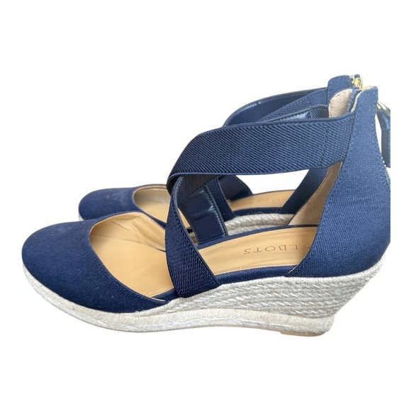 Talbots Lyndsay D’Orsay Espadrille Wedges – Navy, Size 8.5, NWOT - Picture 6 of 9